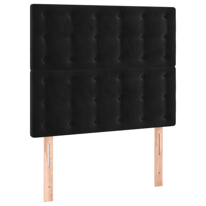 Hoofdbord Led Fluweel 90 x 5 x 118/128 cm Zwart