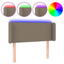 Hoofdbord Led Stof 83 x 16 x 78/88 cm Taupe