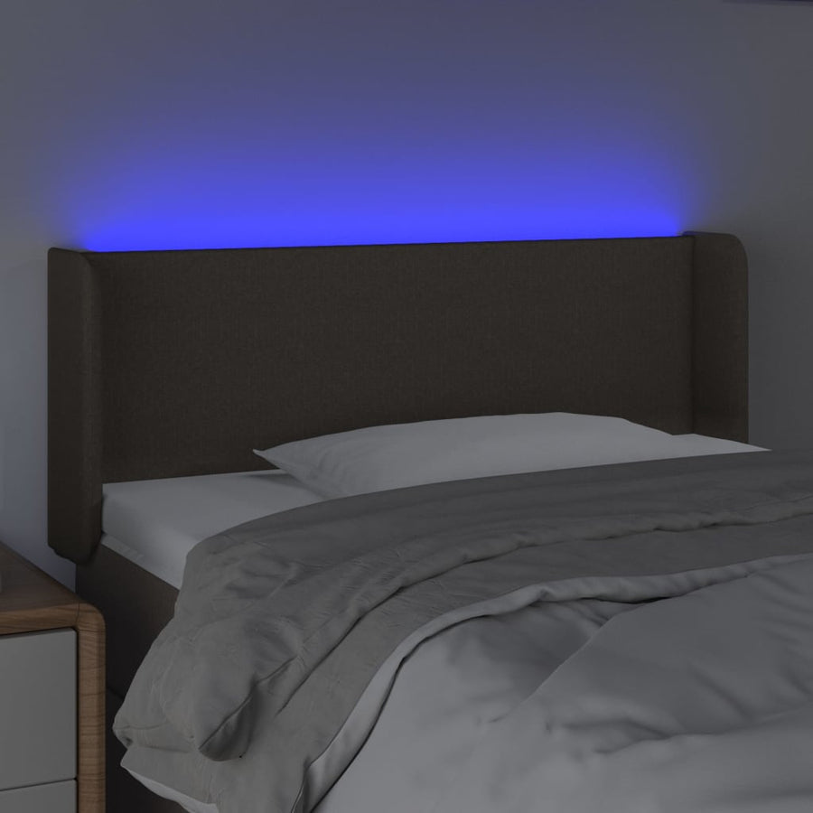 Hoofdbord Led Stof 1 93 x 16 x 78/88 cm Taupe