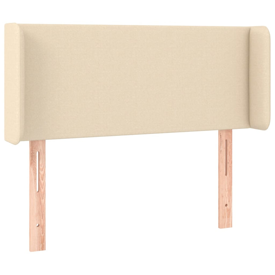 Hoofdbord LED 93x16x78/88 cm stof crèmekleurig 93 x 16 x 78/88 cm Crème