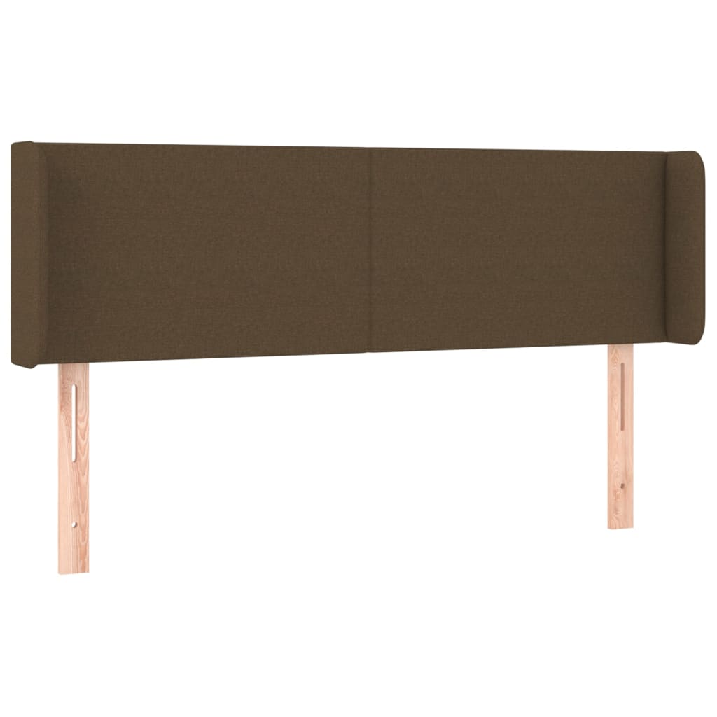 Hoofdbord Led 147X16X78/88 Cm Stof Donkerbruin