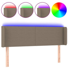 Hoofdbord LED 147x16x78/88 cm stof taupe 147 x 16 x 78/88 cm Taupe