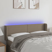 Hoofdbord LED 147x16x78/88 cm taupe