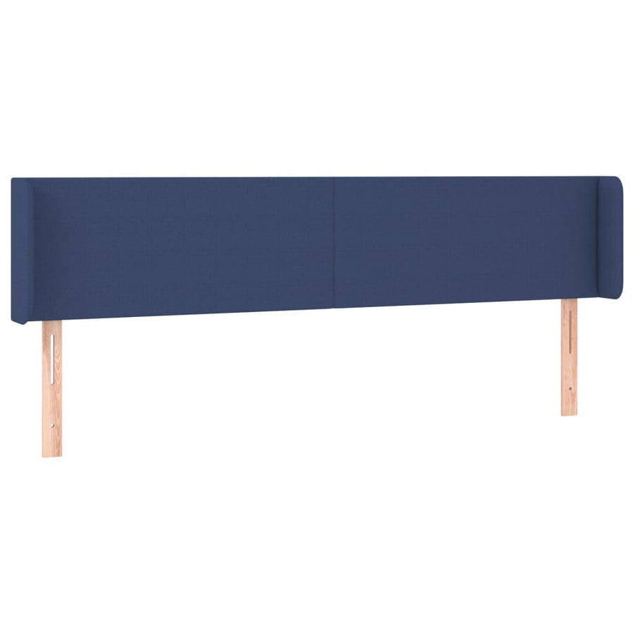 Hoofdbord LED 183x16x78/88 cm stof blauw 183 x 16 x 78/88 cm Blauw