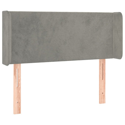 Hoofdbord Led 83X16X78/88 Cm Fluweel Lichtgrijs