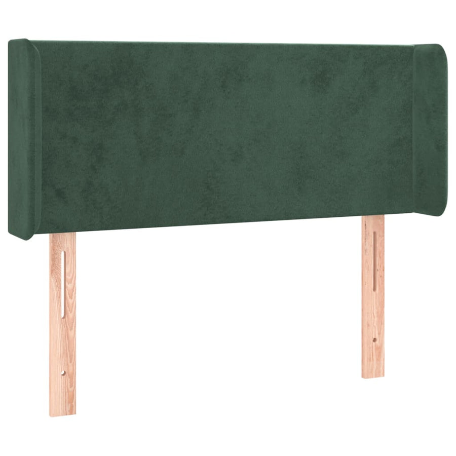 Hoofdbord Led 83X16X78/88 Cm Fluweel Donkergroen 83 x 16 x 78/88 cm