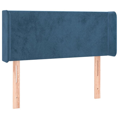 Hoofdbord Led Fluweel Blauw 93 x 16 x 78/88 cm Donkerblauw