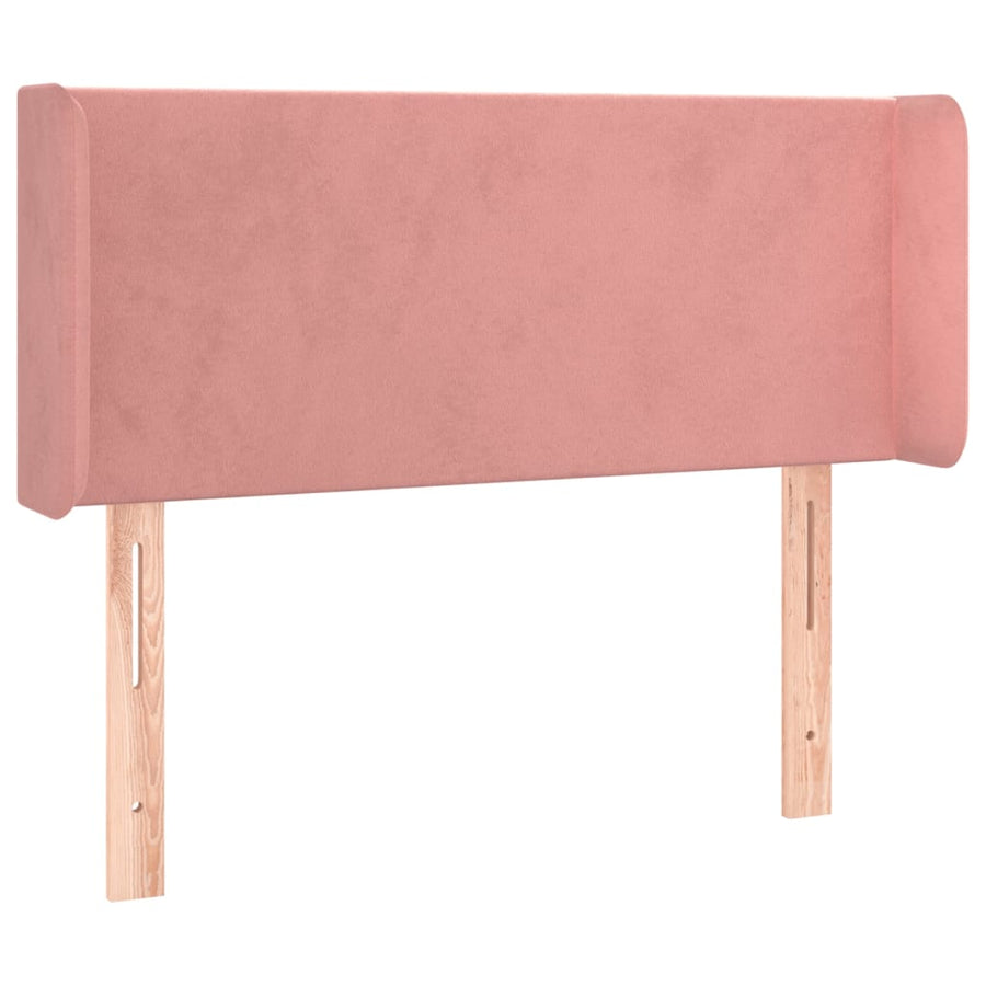 Hoofdbord Led Fluweel 93 x 16 x 78/88 cm Roze