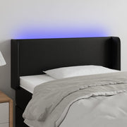 Hoofdbord 103x16x78/88 cm kunstleer zwart met LED
