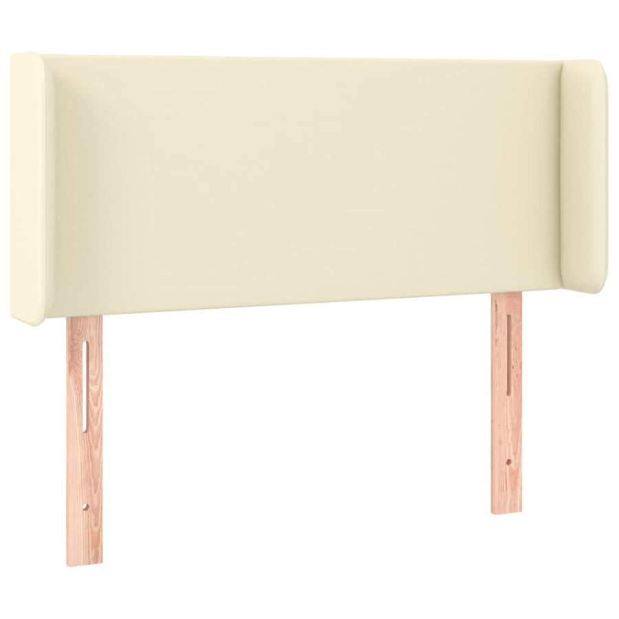 Hoofdbord LED 103x16x78/88 cm kunstleer crèmekleurig 103 x 16 x 78/88 cm Crème