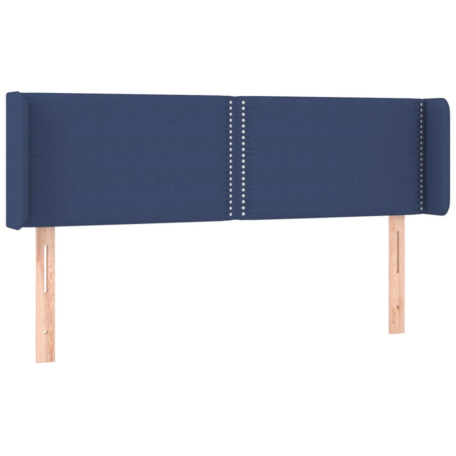 Hoofdbord Led Stof Blauw 147 x 16 x 78/88 cm