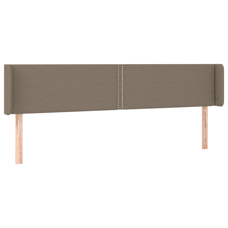Hoofdbord Led Stof Taupe 183 x 16 x 78/88 cm