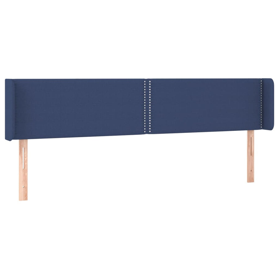 Hoofdbord Led Stof Blauw 203 x 16 x 78/88 cm