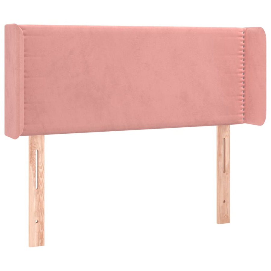 Hoofdbord Led Fluweel 103 x 16 x 78/88 cm Roze