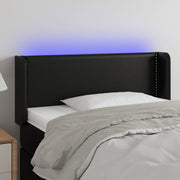 Hoofdbord 103x16x78/88 cm kunstleer zwart LED