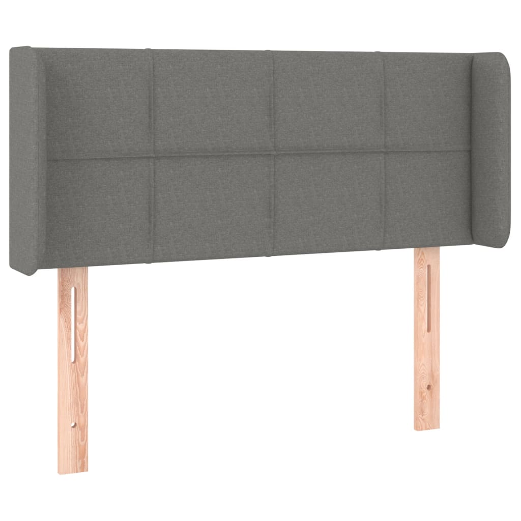 Hoofdbord Led Stof 83 x 16 x 78/88 cm Donkergrijs