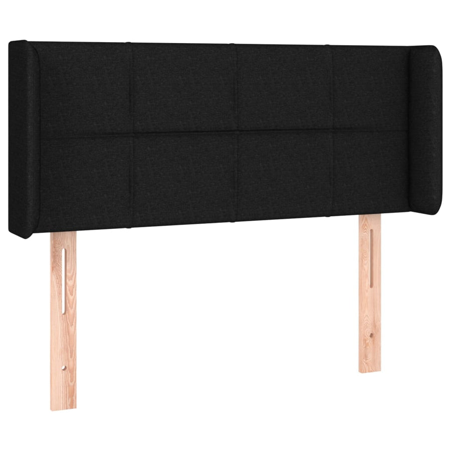 Hoofdbord Led Stof 83 x 16 x 78/88 cm Zwart