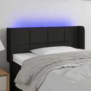 Hoofdbord LED 83x16x78/88 cm zwart stof