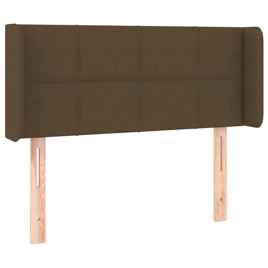 Hoofdbord LED 83x16x78/88 cm stof donkerbruin 83 x 16 x 78/88 cm Donkerbruin