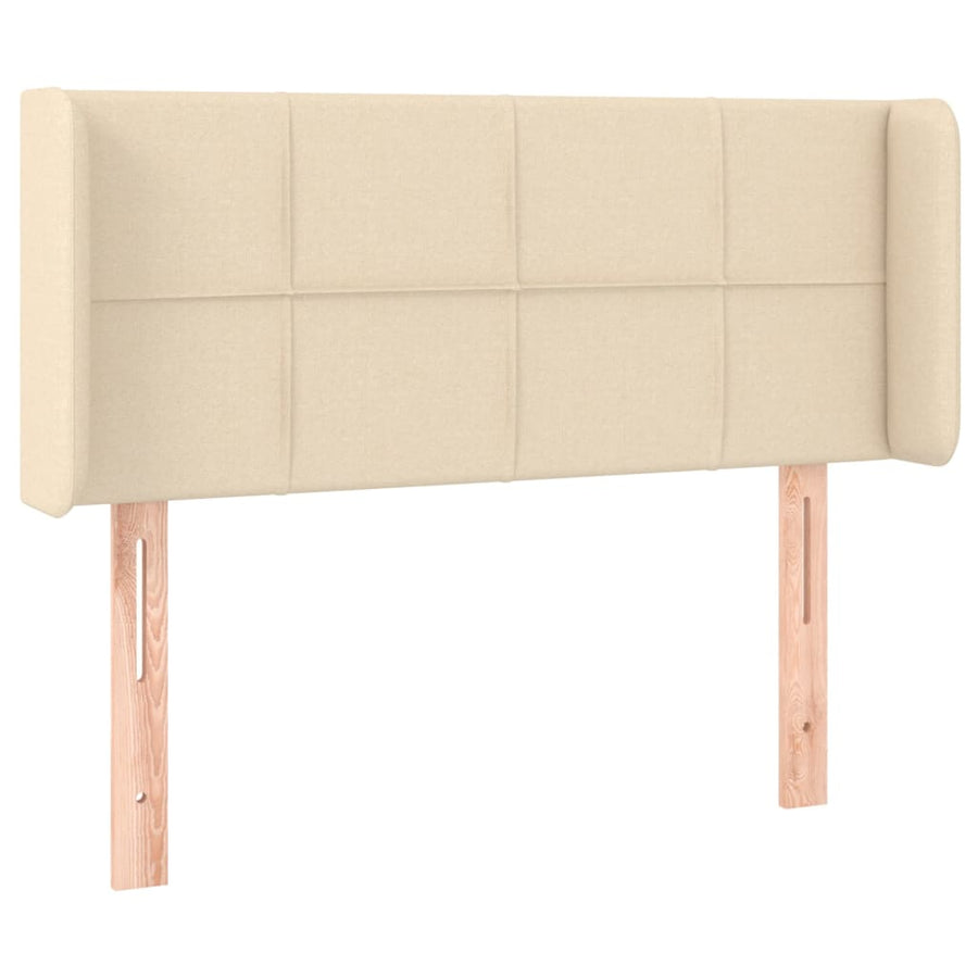 Hoofdbord LED 93x16x78/88 cm stof crèmekleurig 93 x 16 x 78/88 cm Crème