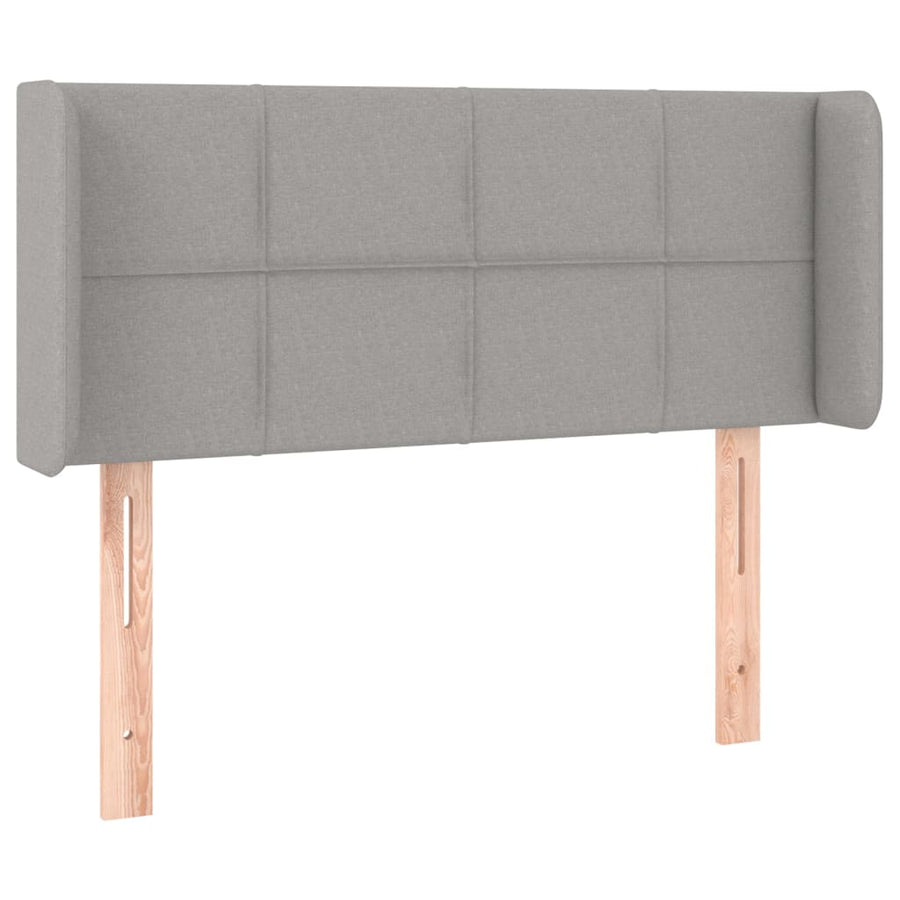 Hoofdbord LED 103x16x78/88 cm stof lichtgrijs 103 x 16 x 78/88 cm Lichtgrijs