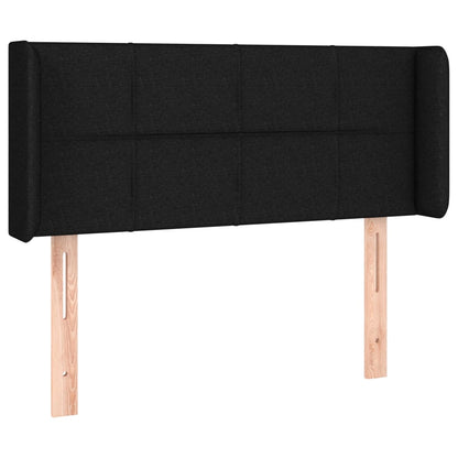 Hoofdbord LED 103x16x78/88 cm stof zwart 103 x 16 x 78/88 cm Zwart