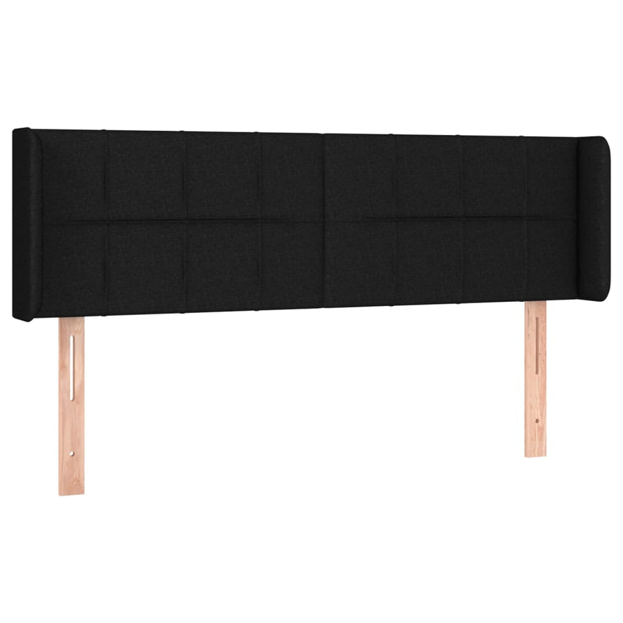 Hoofdbord Led Stof 147 x 16 x 78/88 cm Zwart