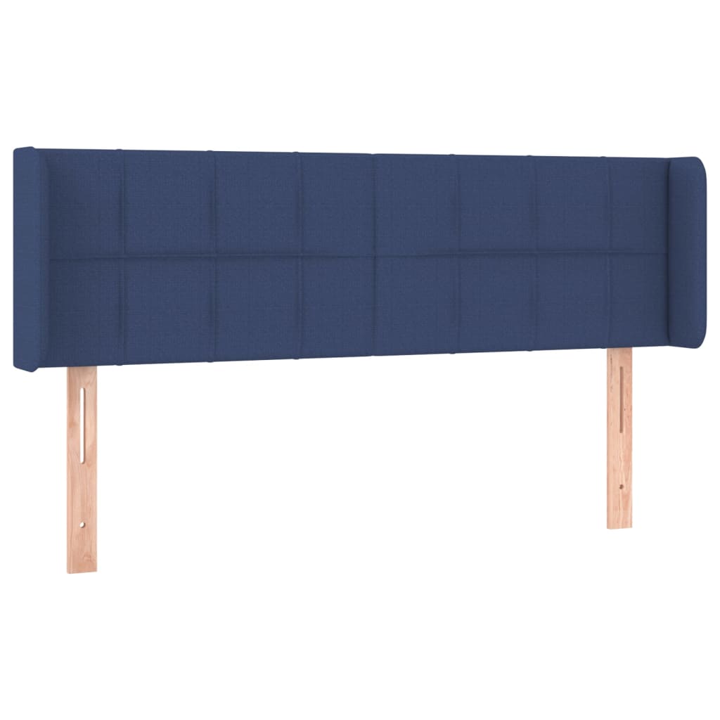 Hoofdbord LED 147x16x78/88 cm stof blauw 147 x 16 x 78/88 cm Blauw