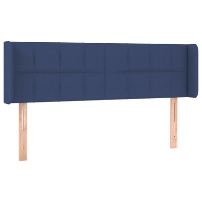 Hoofdbord LED 147x16x78/88 cm stof blauw 147 x 16 x 78/88 cm Blauw