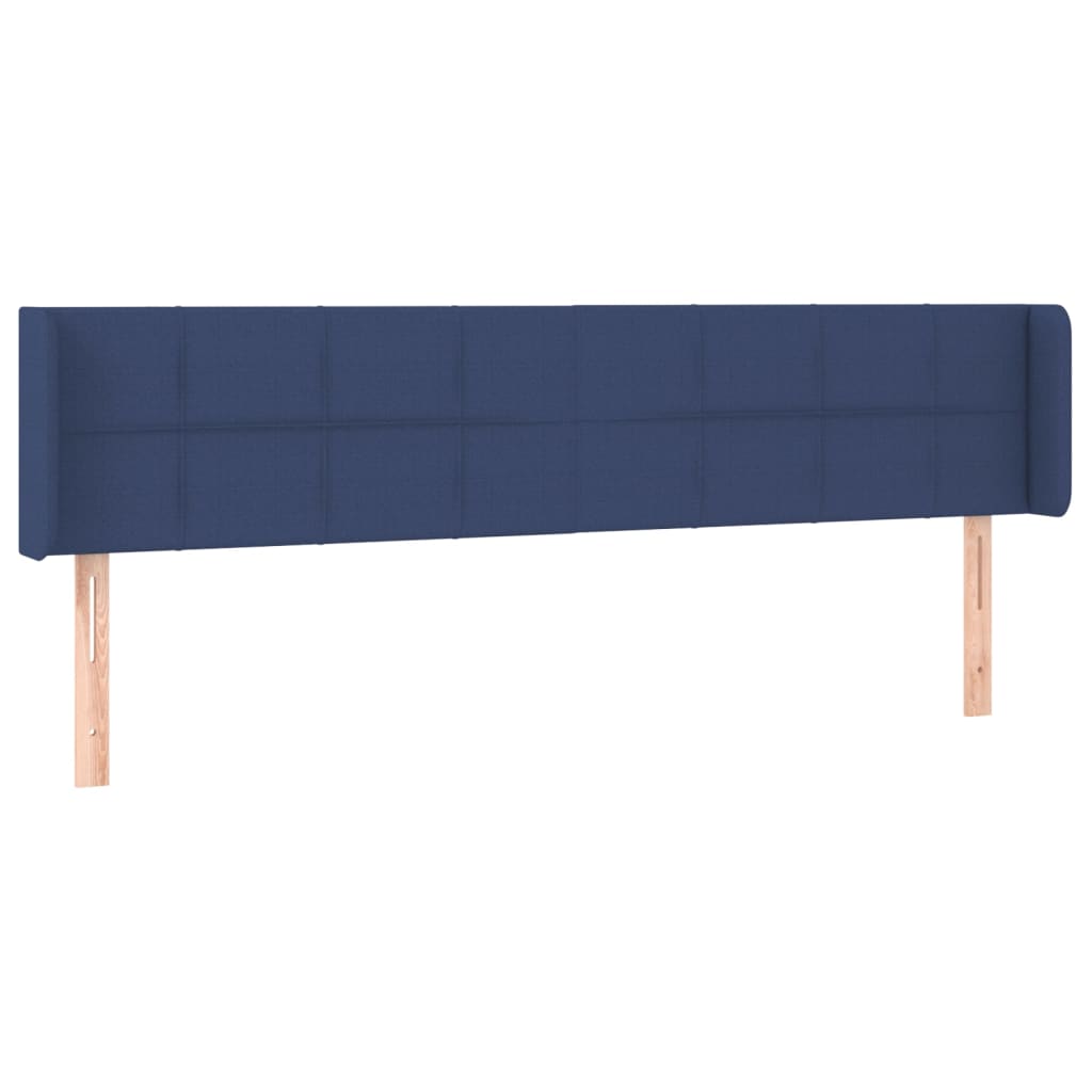Hoofdbord LED 163x16x78/88 cm stof blauw 163 x 16 x 78/88 cm Blauw