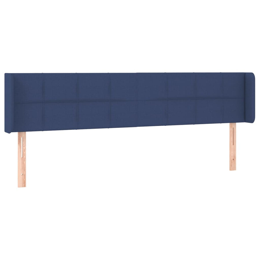 Hoofdbord LED 163x16x78/88 cm stof blauw 163 x 16 x 78/88 cm Blauw