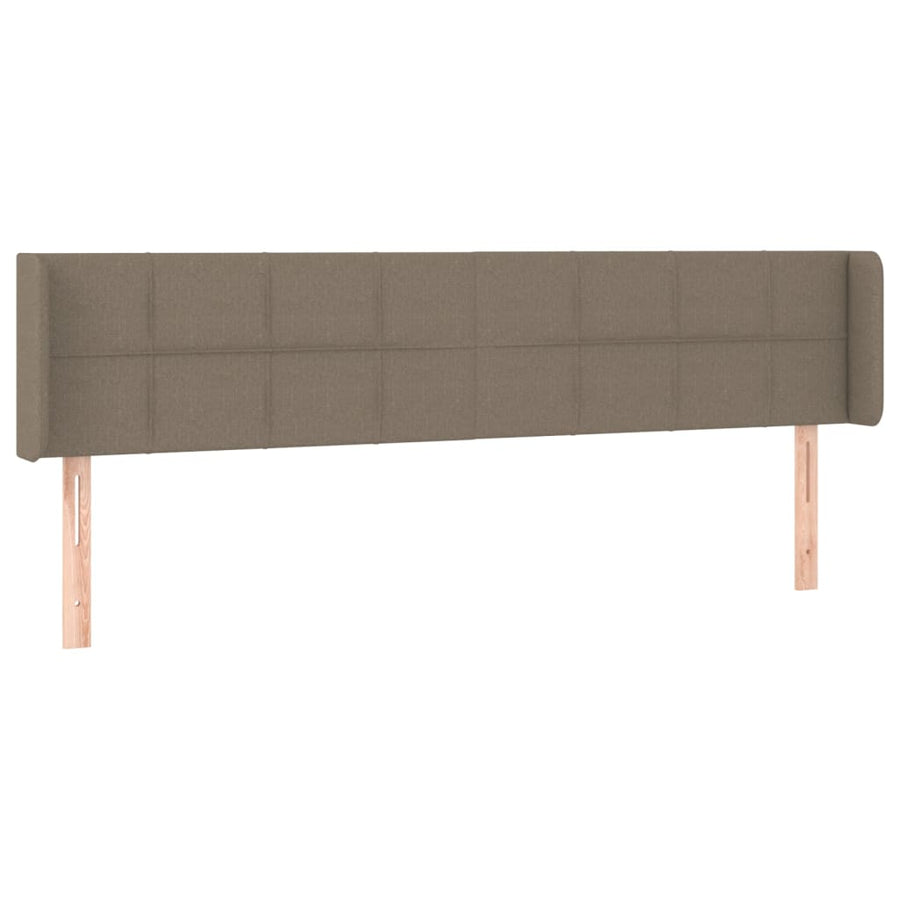 Hoofdbord Led Stof 183 x 16 x 78/88 cm Taupe