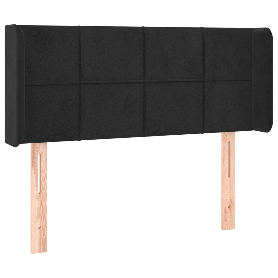 Hoofdbord Led Fluweel 83 x 16 x 78/88 cm Zwart