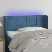 Hoofdbord LED 83x16x78/88 cm fluweel donkergroen