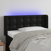 Hoofdbord 83x16x78/88 cm kunstleer zwart LED