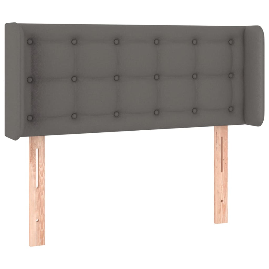 Hoofdbord Led Kunstleer 83 x 16 x 78/88 cm Grijs