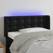 Hoofdbord 93x16x78/88 cm kunstleer zwart met LED