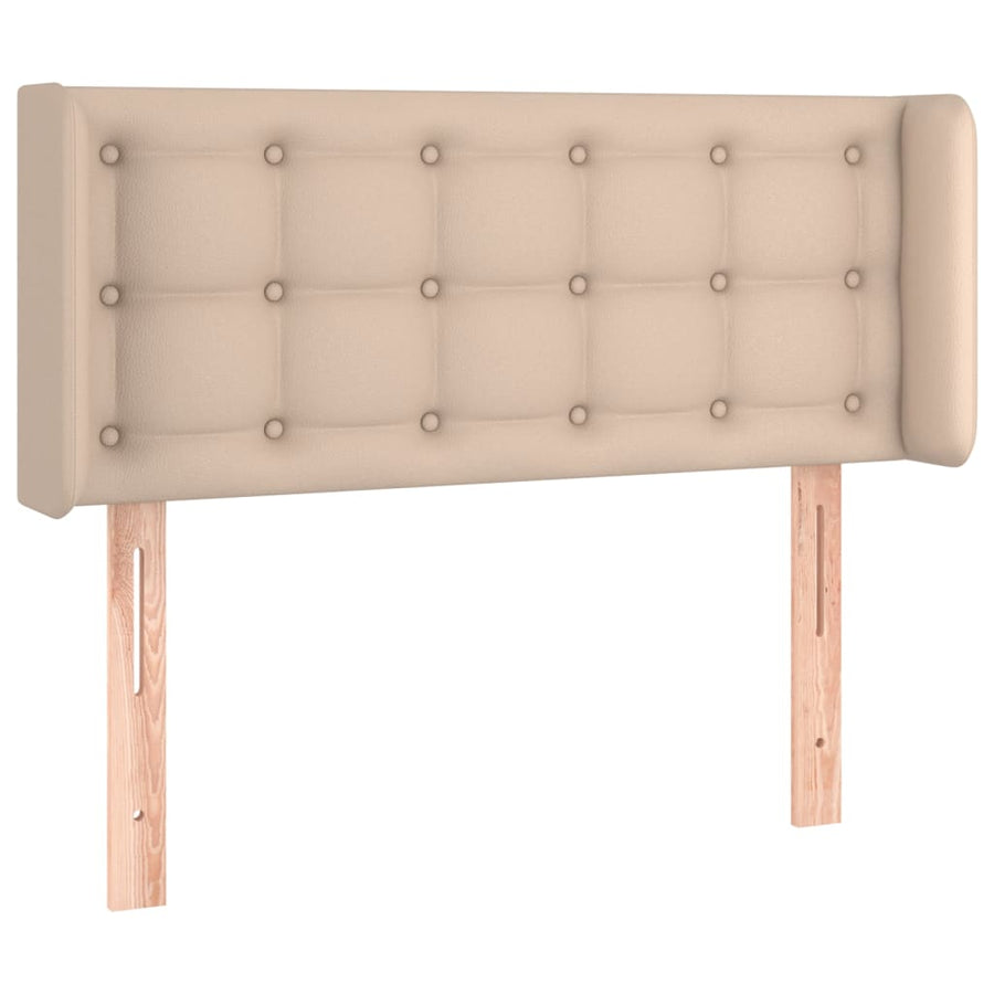 Hoofdbord Led Kunstleer Kleurig 93 x 16 x 78/88 cm Cappuccino