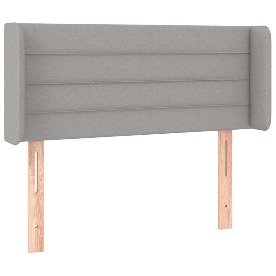 Hoofdbord Led Stof 83 x 16 x 78/88 cm Lichtgrijs
