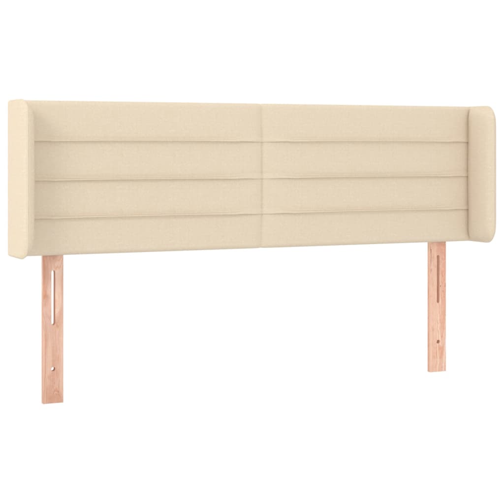 Hoofdbord LED 147x16x78/88 cm stof crèmekleurig 147 x 16 x 78/88 cm Crème
