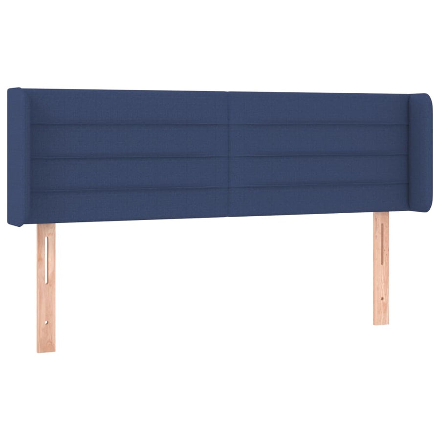 Hoofdbord LED 147x16x78/88 cm stof blauw 147 x 16 x 78/88 cm Blauw