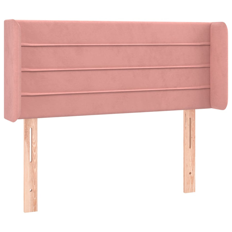 Hoofdbord Led 83X16X78/88 Cm Fluweel Roze 83 x 16 x 78/88 cm