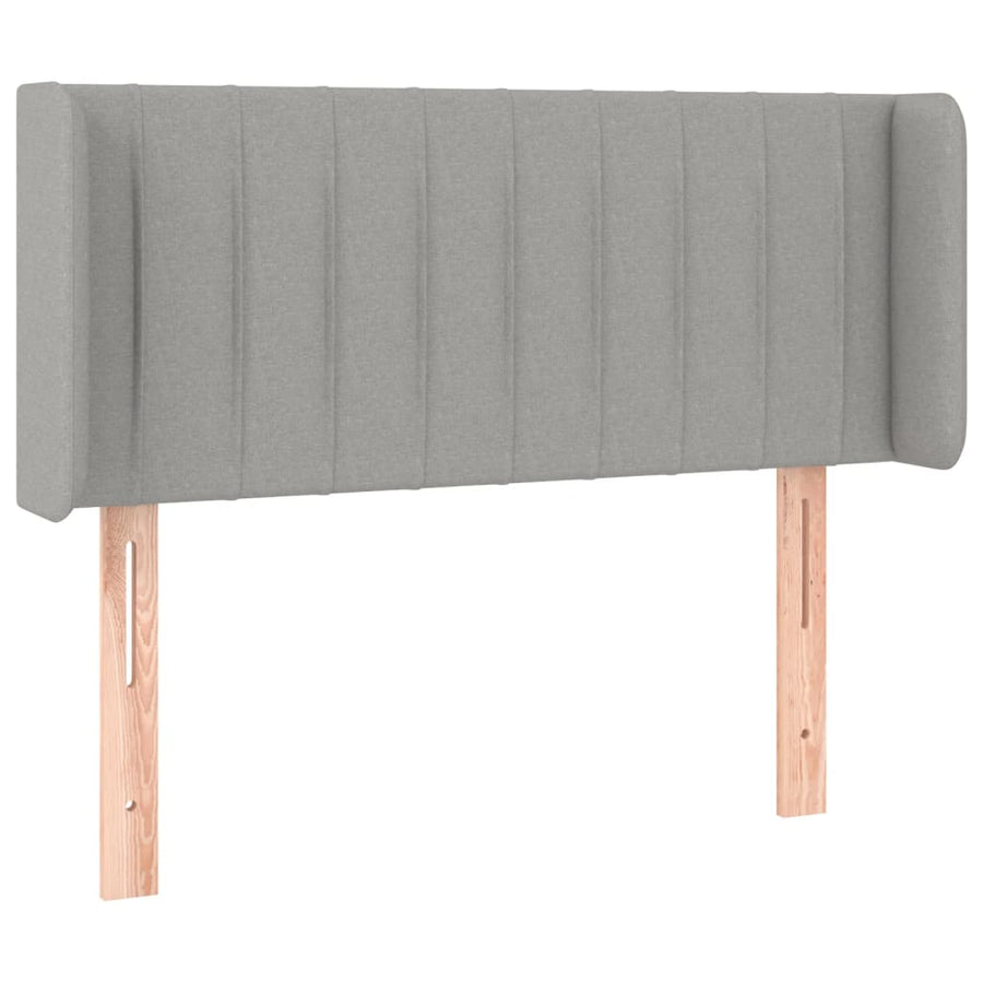 Hoofdbord Led Stof 83 x 16 x 78/88 cm Lichtgrijs