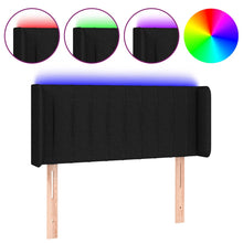 Hoofdbord Led Stof 83 x 16 x 78/88 cm Zwart