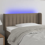 Hoofdbord 83x16x78/88 cm stof taupe LED