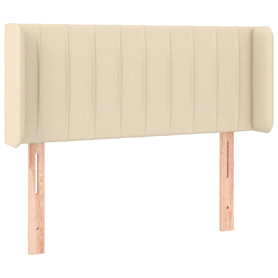 Hoofdbord Led Stof Kleurig 83 x 16 x 78/88 cm Crème
