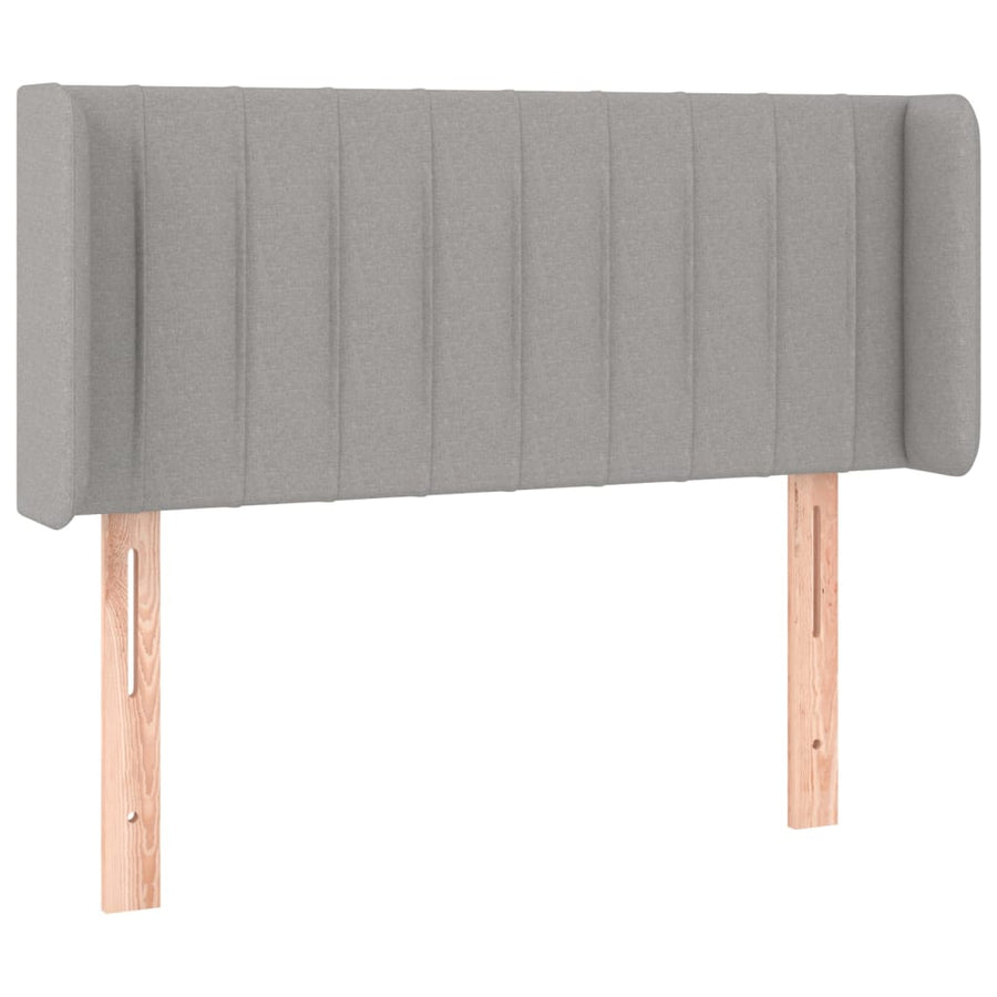 Hoofdbord Led Stof 103 x 16 x 78/88 cm Lichtgrijs