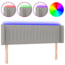 Hoofdbord Led Stof 147 x 16 x 78/88 cm Lichtgrijs