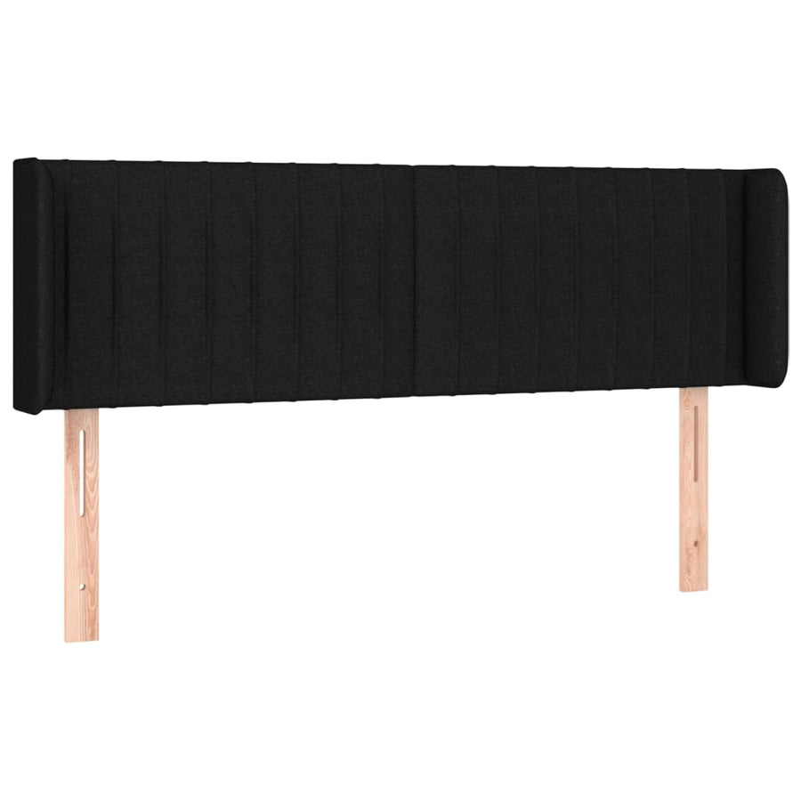 Hoofdbord Led Stof 147 x 16 x 78/88 cm Zwart
