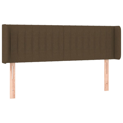 Hoofdbord Led Stof 147 x 16 x 78/88 cm Donkerbruin